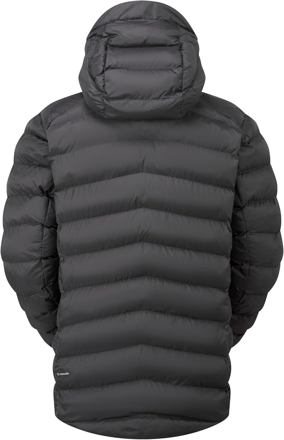 imageRab Mens Nebitron Pro Hooded Jacket Lightweight amp Insulated for Hiking amp MountainAnthracite