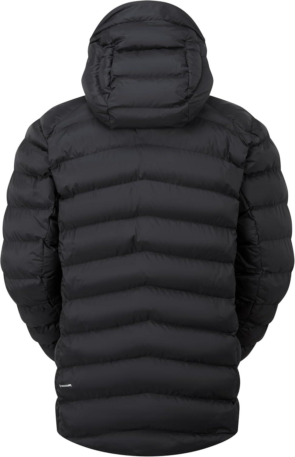 imageRab Mens Nebitron Pro Hooded Jacket Lightweight amp Insulated for Hiking amp MountainBlack