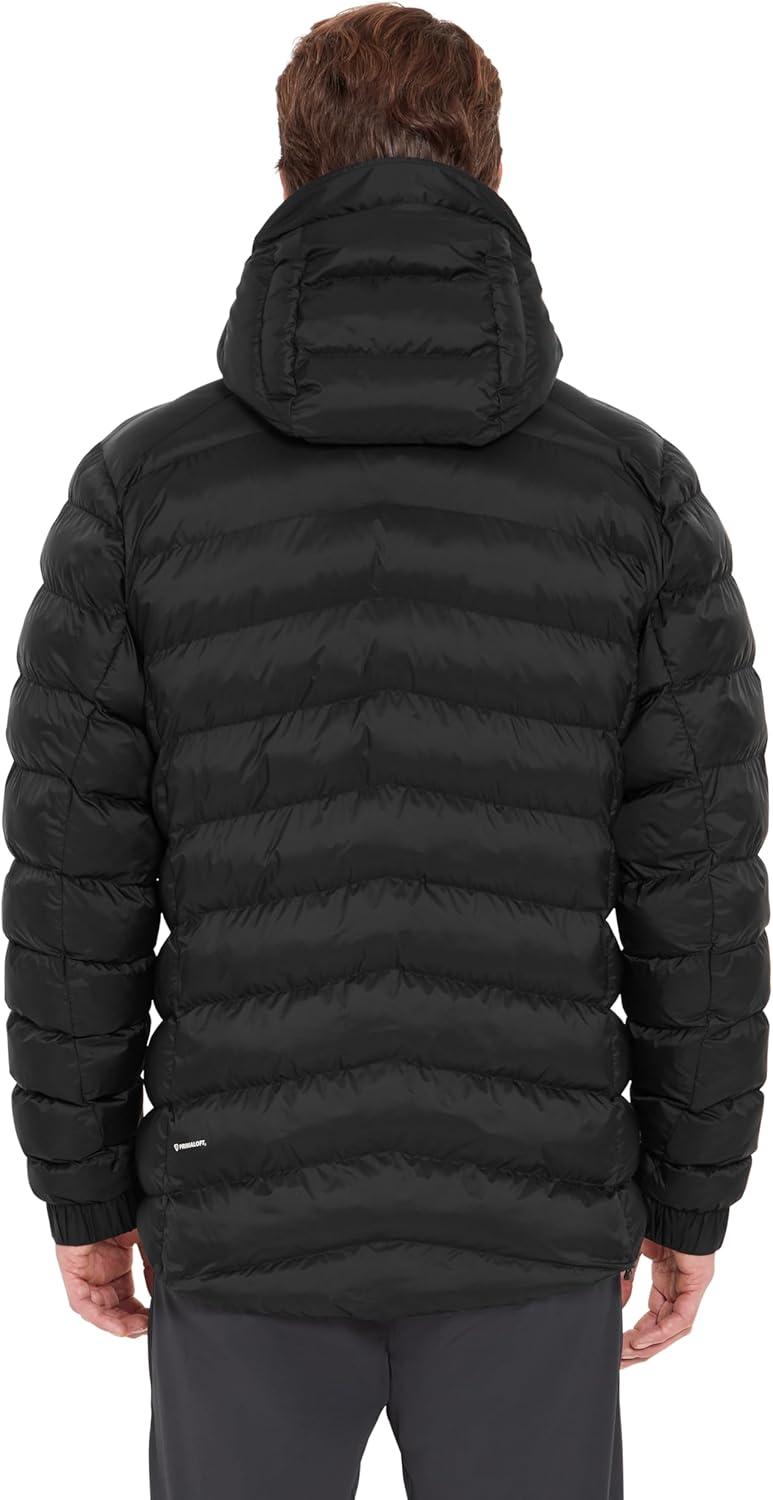 imageRab Mens Nebitron Pro Hooded Jacket Lightweight amp Insulated for Hiking amp MountainBlack