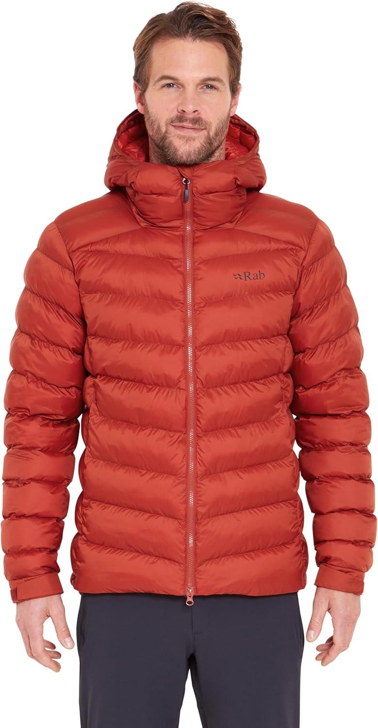 imageRab Mens Nebitron Pro Hooded Jacket Lightweight amp Insulated for Hiking amp MountainTuscan Red