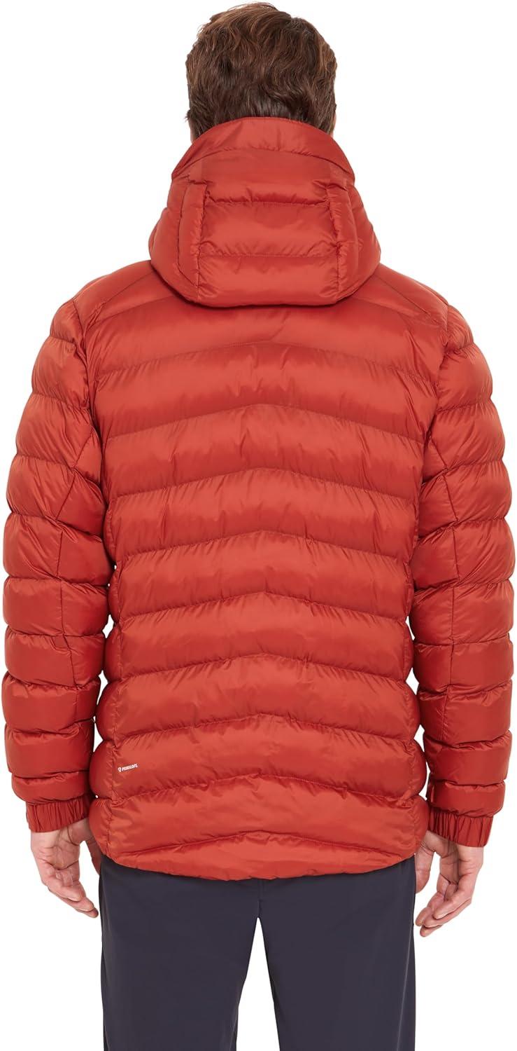 imageRab Mens Nebitron Pro Hooded Jacket Lightweight amp Insulated for Hiking amp MountainTuscan Red