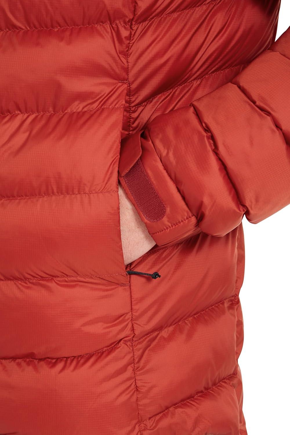 imageRab Mens Nebitron Pro Hooded Jacket Lightweight amp Insulated for Hiking amp MountainTuscan Red