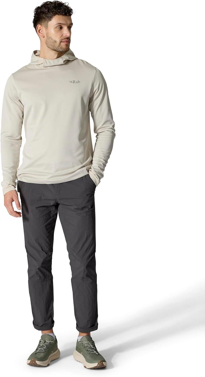 imageRab Mens Staden Hoody Lightweight Breathable Hooded Midlayer for Hiking amp ClimbingPebble