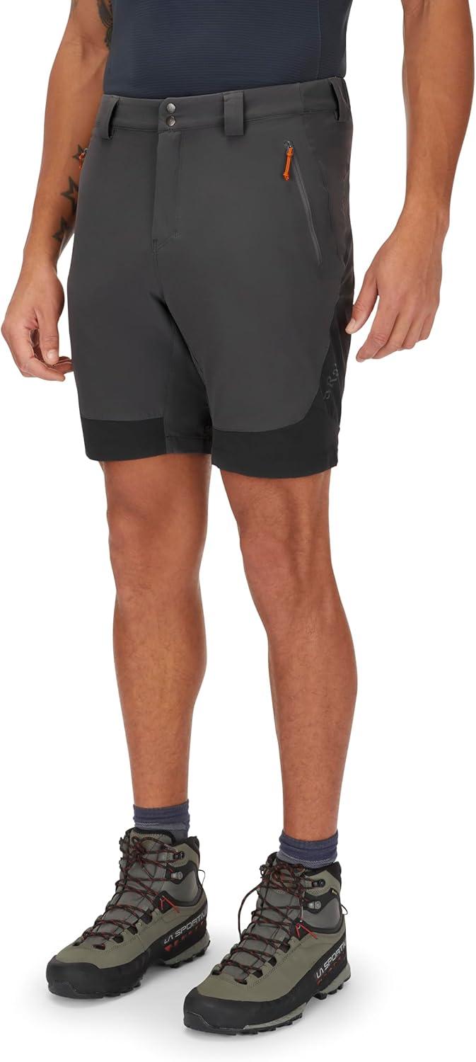 imageRab Mens Torque Mountain Shorts Durable Softshell Active Shorts for Hiking Trekking amp ClimbingGrapheneAnthracite