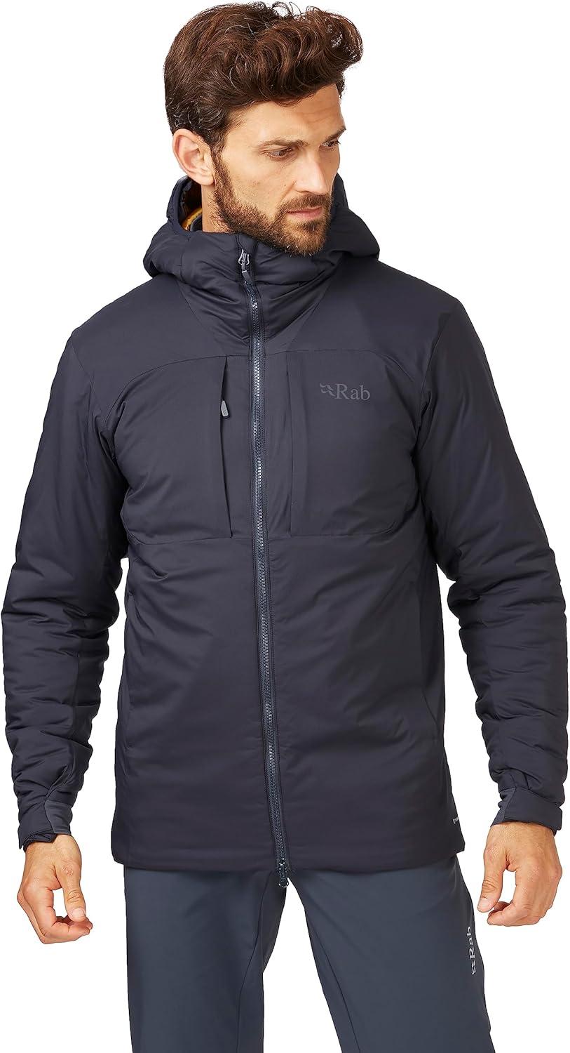 imageRab Mens Xenair Alpine Jacket Lightweight Insulated Coat For Hiking Skiing amp ClimbingEbony Footprint