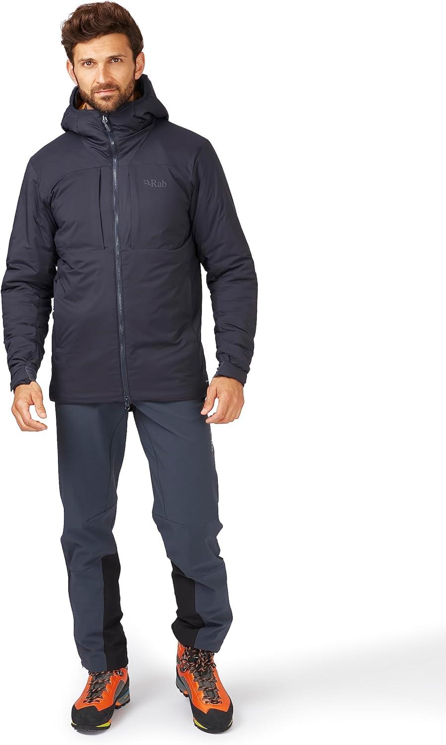 imageRab Mens Xenair Alpine Jacket Lightweight Insulated Coat For Hiking Skiing amp ClimbingEbony Footprint