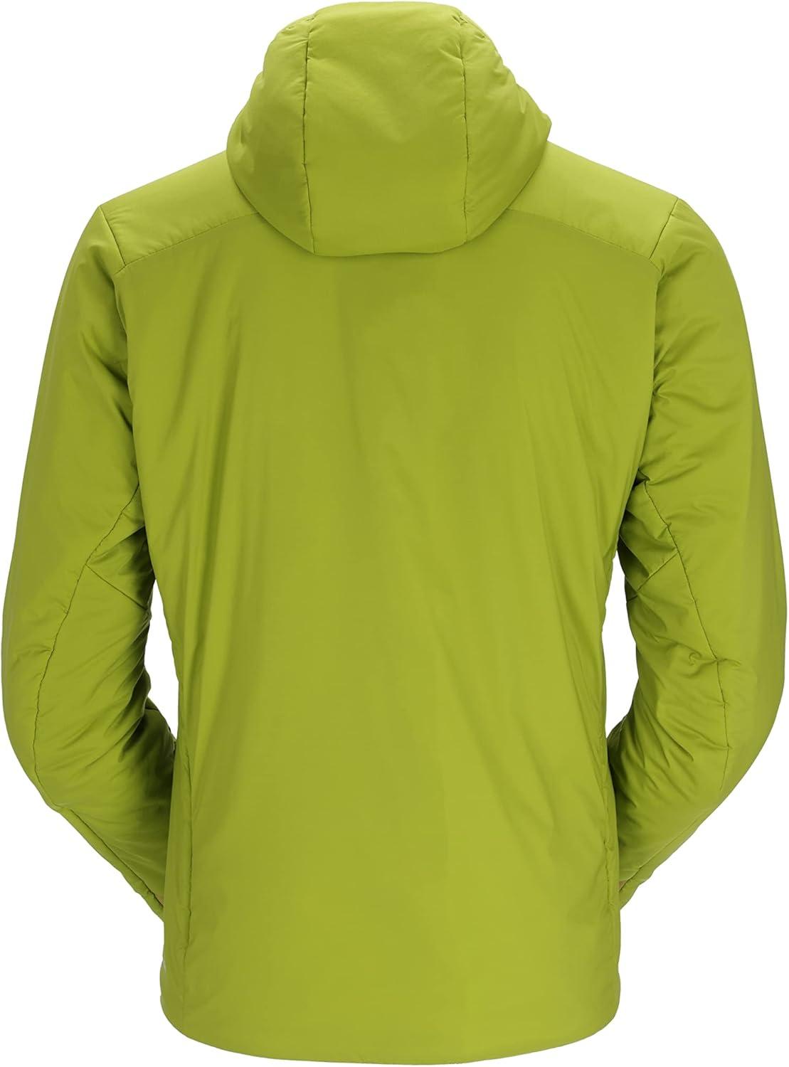 imageRab Mens Xenair Alpine Light Hooded Insulated Jacket for Hiking amp MountaineeringAspen Green