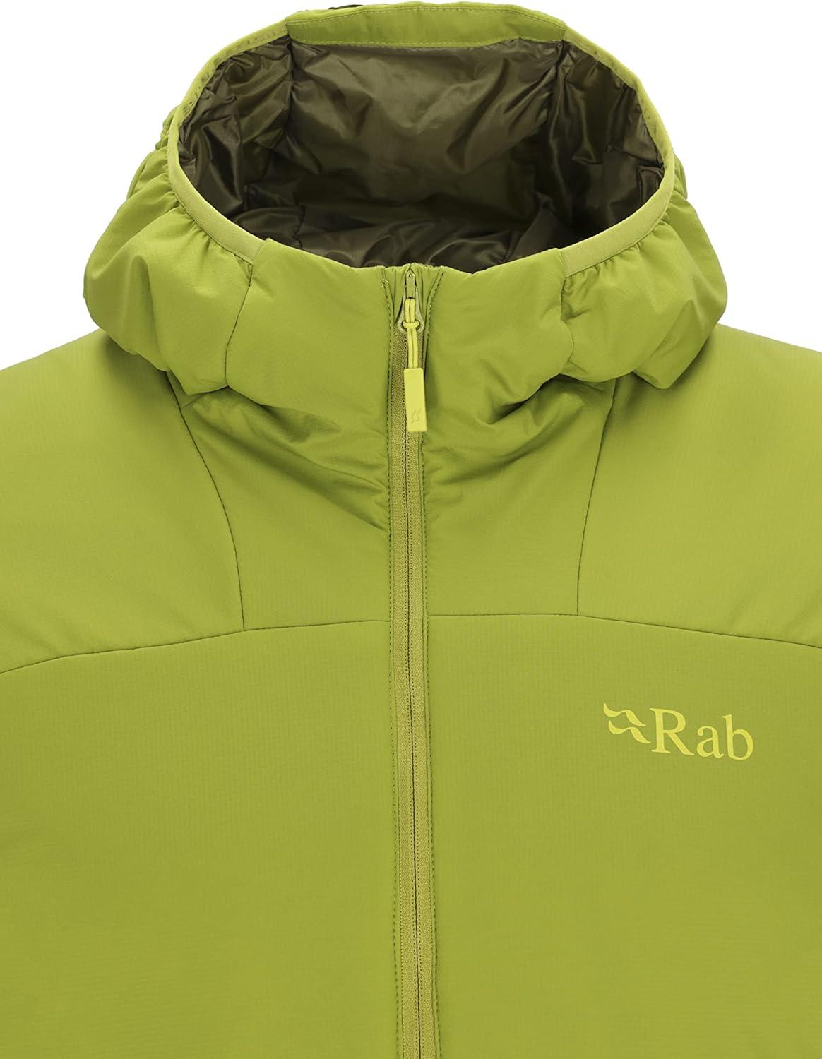 imageRab Mens Xenair Alpine Light Hooded Insulated Jacket for Hiking amp MountaineeringAspen Green