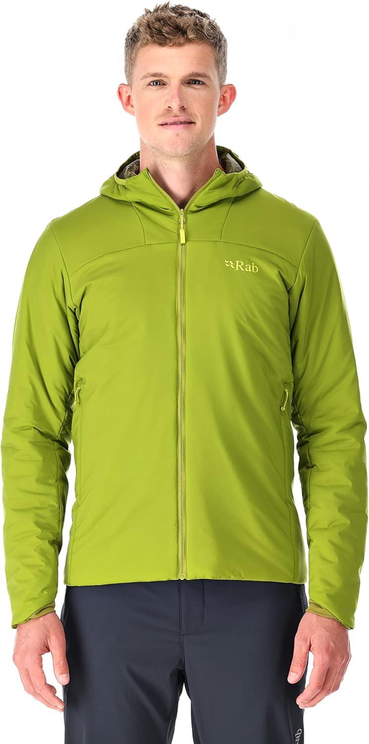 imageRab Mens Xenair Alpine Light Hooded Insulated Jacket for Hiking amp MountaineeringAspen Green