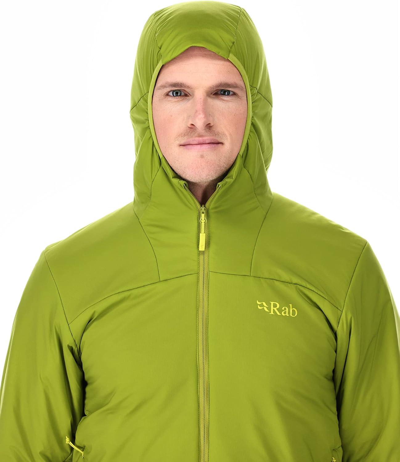 imageRab Mens Xenair Alpine Light Hooded Insulated Jacket for Hiking amp MountaineeringAspen Green