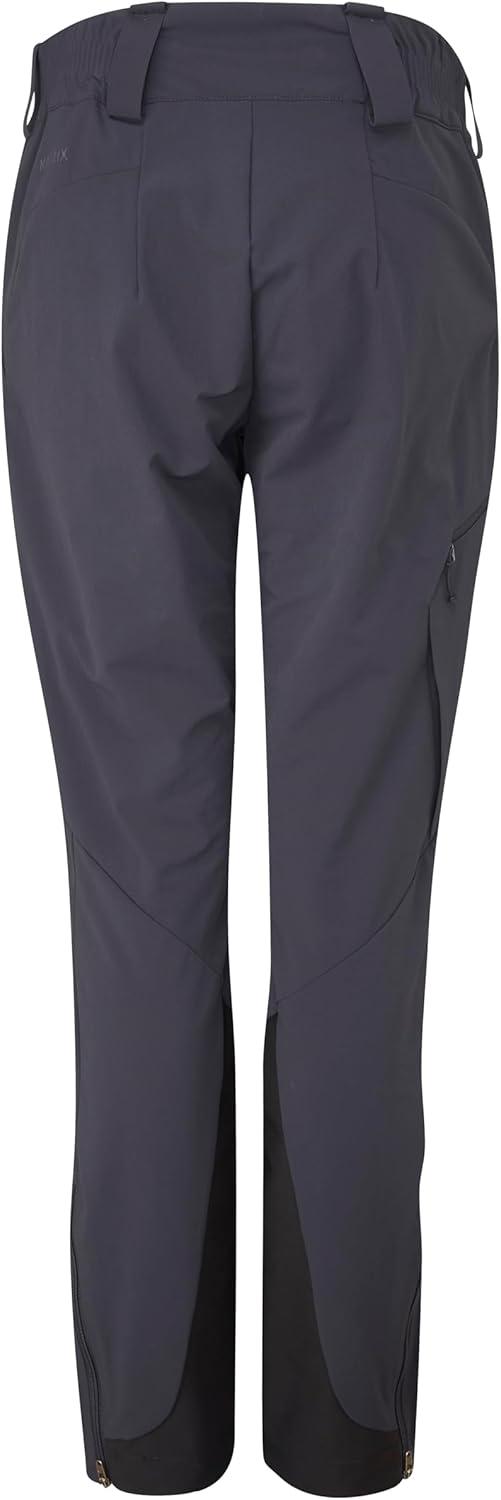 imageRab Womens Ascendor AS Pants Midweight WaterResistant Softshell Pant for Hiking amp ClimbingEbony Eucalyptus