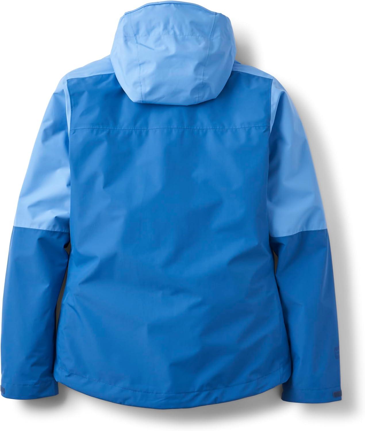 imageRab Womens Downpour Jacket Lightweight Waterproof Hooded Coat for Hiking amp TrekkingBluebirdDark Bluebird