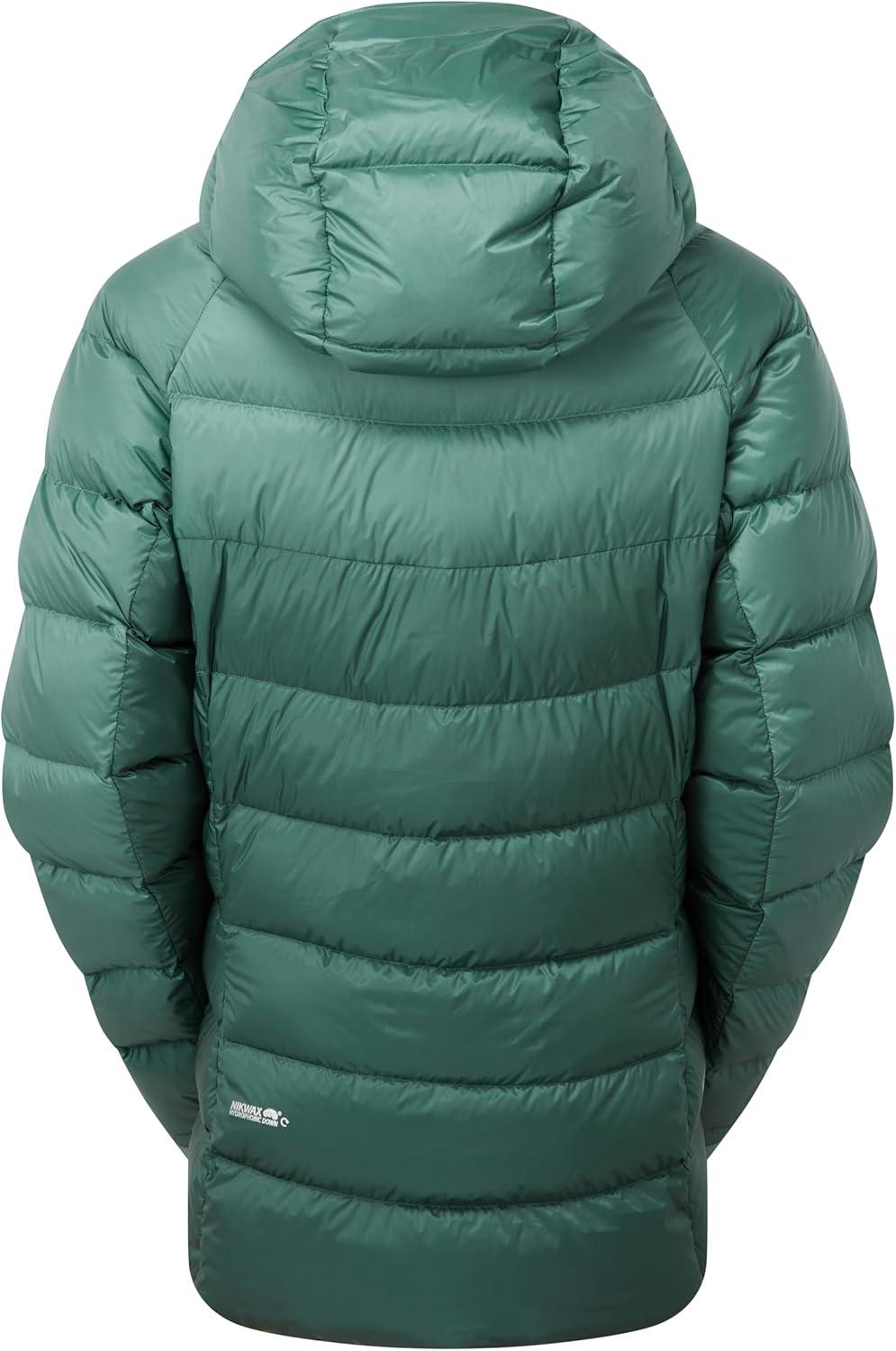 imageRab Womens Glaceon Pro Jacket Lightweight Down Coat for Hiking Climbing amp MountaineeringEucalyptusGreen Slate
