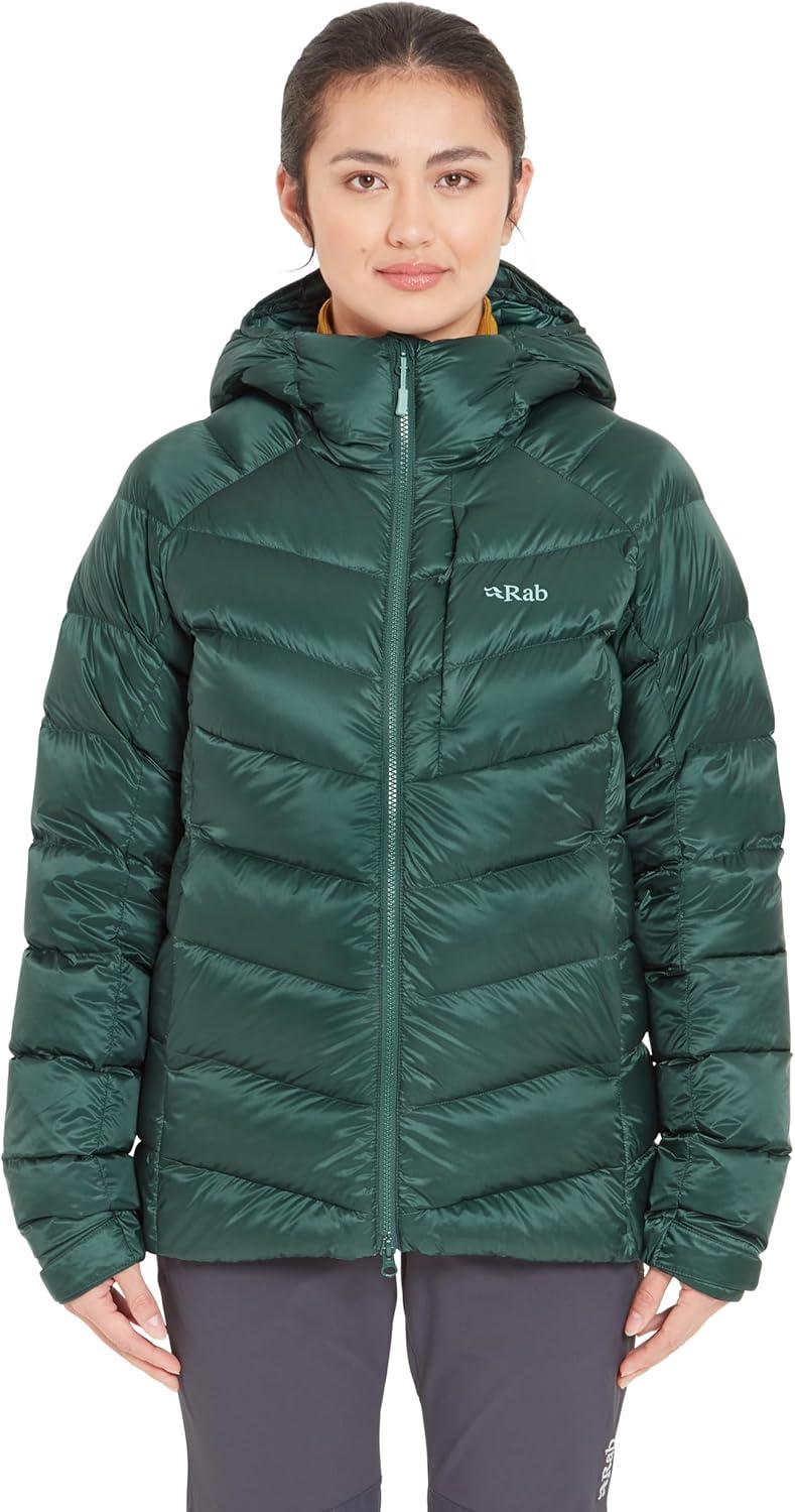 imageRab Womens Glaceon Pro Jacket Lightweight Down Coat for Hiking Climbing amp MountaineeringGreen Slate