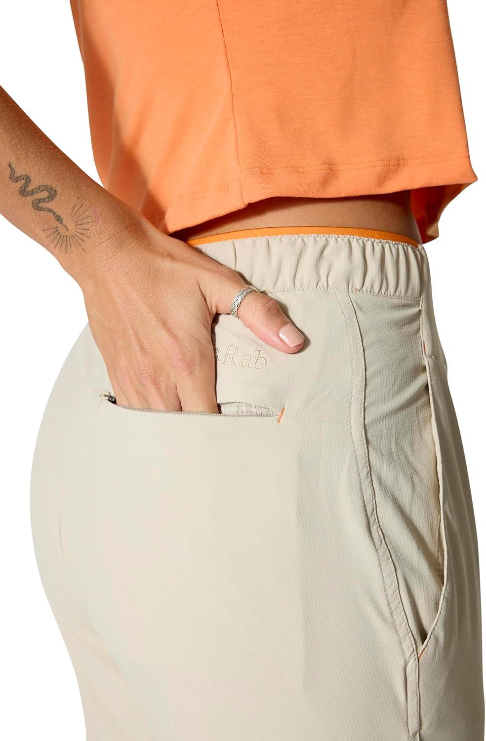 imageRab Womens Harpur Pants Lightweight Stretch Pants for Hiking amp ClimbingPebble