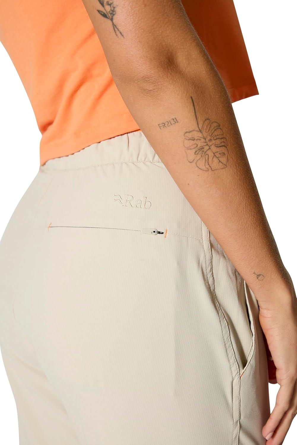 imageRab Womens Harpur Pants Lightweight Stretch Pants for Hiking amp ClimbingPebble