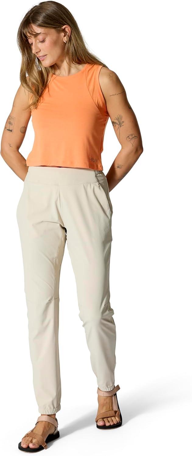 imageRab Womens Harpur Pants Lightweight Stretch Pants for Hiking amp ClimbingPebble