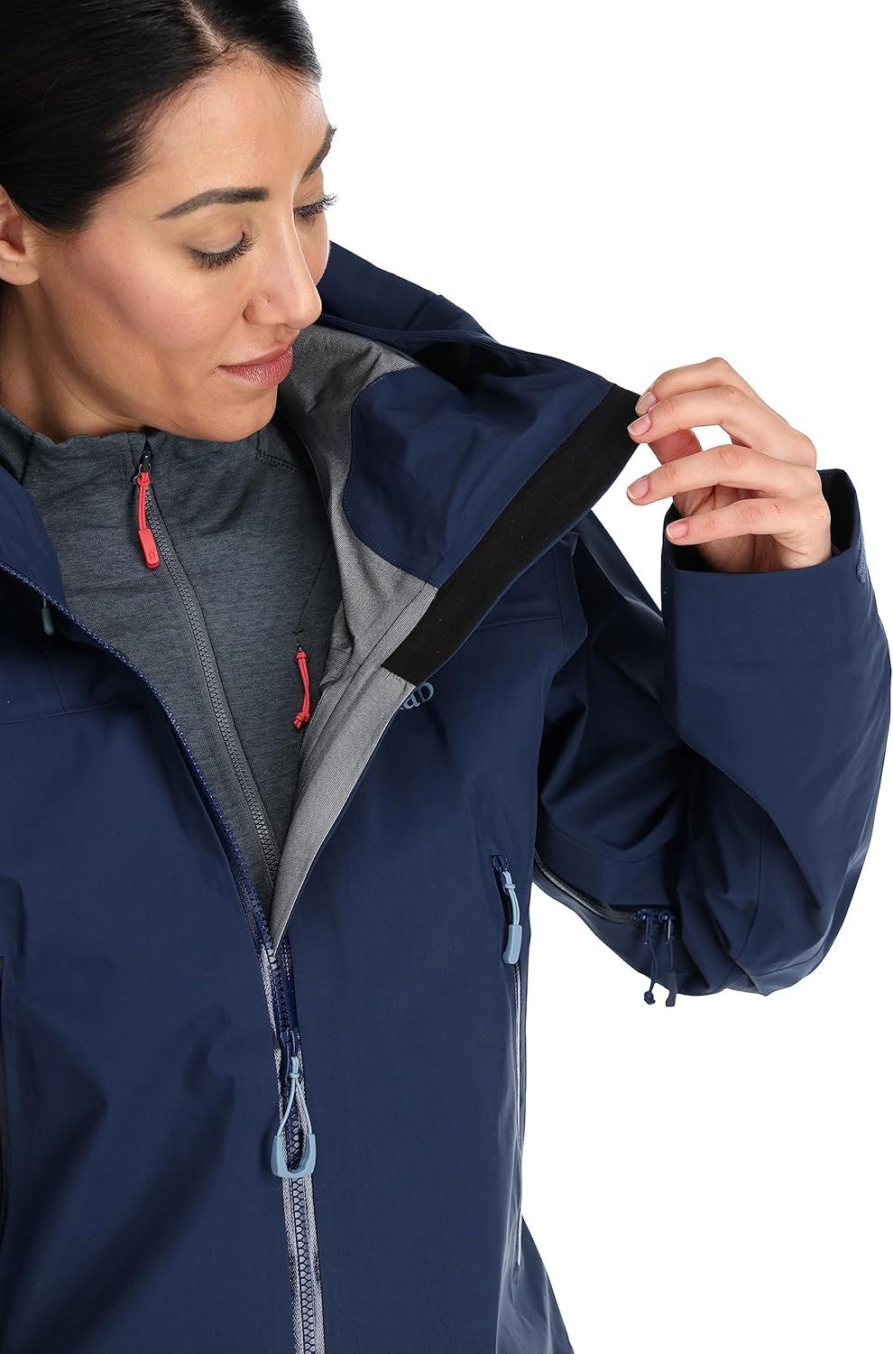 imageRab Womens Kangri GTX Jacket Waterproof Breathable GORETEX Shell for Hiking Climbing amp MountaineeringDeep Ink