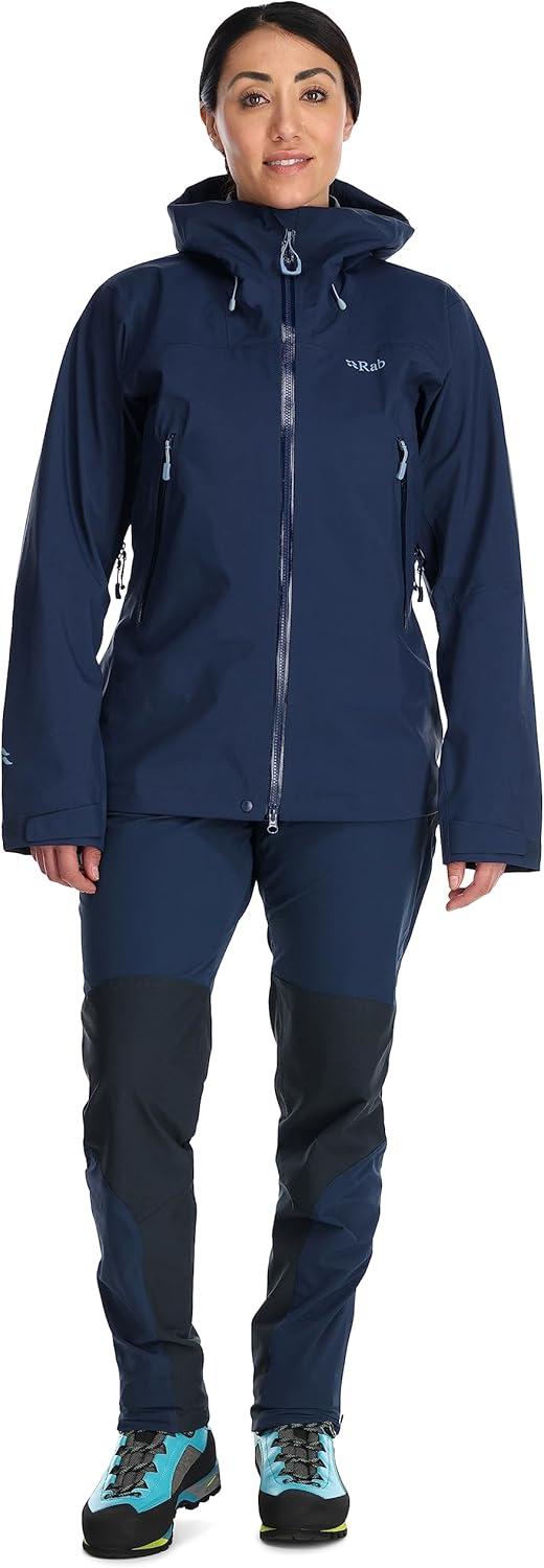 imageRab Womens Kangri GTX Jacket Waterproof Breathable GORETEX Shell for Hiking Climbing amp MountaineeringDeep Ink