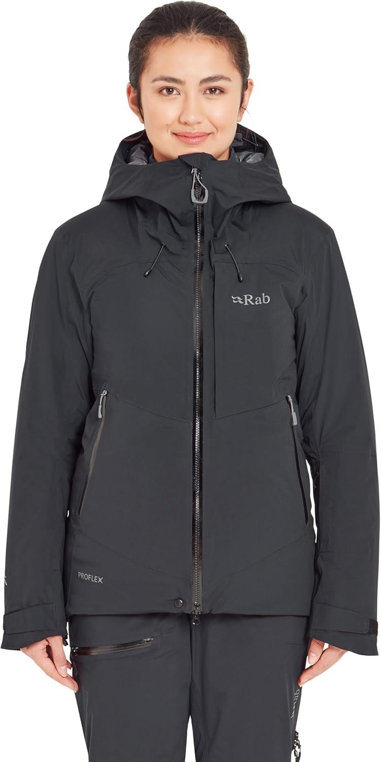 imageRab Womens Khroma Diffract Jacket Insulated Waterproof Ski Coat for Alpine amp Backcountry SkiingBlack