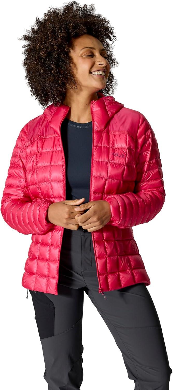 imageRab Womens Mythic Alpine Light Jacket Down Insulated WaterRepellent Windproof Hooded for Hiking Climbing amp CasualWatermelon