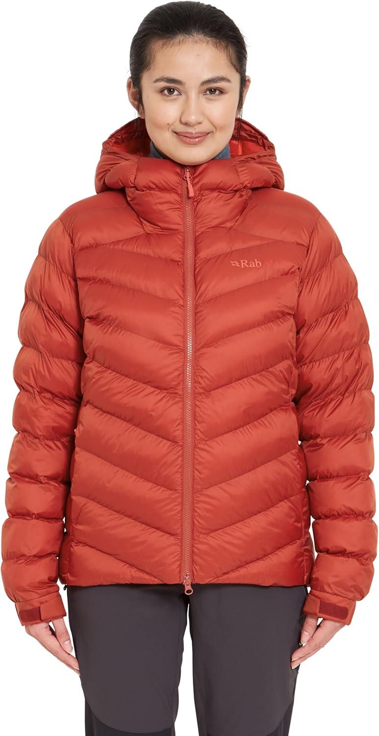 imageRab Womens Nebitron Pro Hooded Jacket Lightweight amp Insulated for Hiking amp MountainTuscan Red
