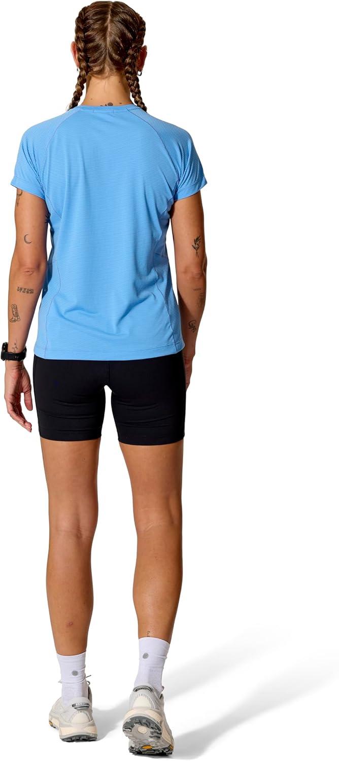 imageRab Womens Sonic Ultra Tee Shirt Lightweight QuickDrying TShirt for Hiking amp Trail RunningBluebirdLight Zinc