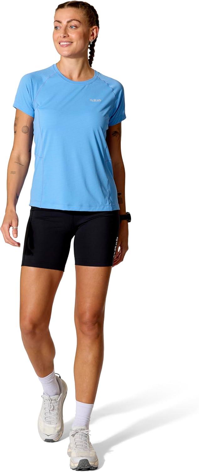 imageRab Womens Sonic Ultra Tee Shirt Lightweight QuickDrying TShirt for Hiking amp Trail RunningBluebirdLight Zinc