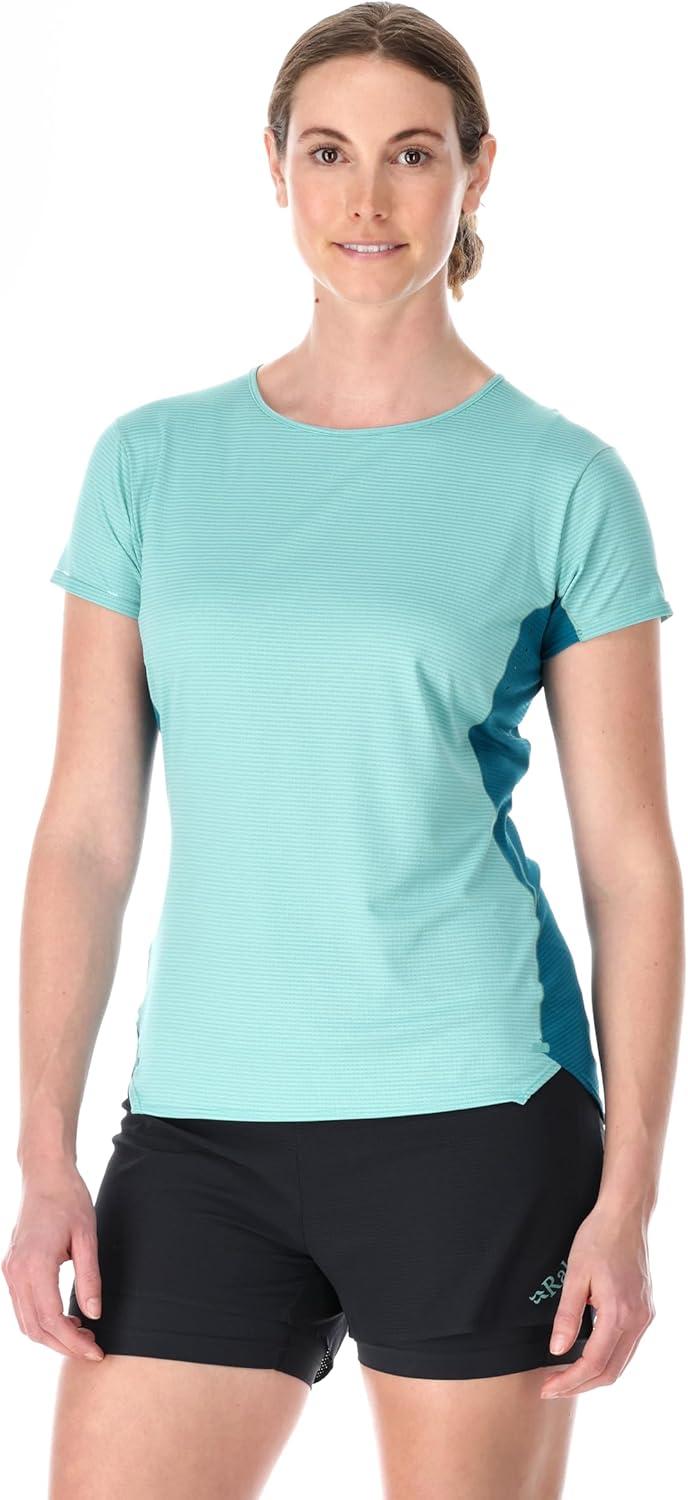 imageRab Womens Sonic Ultra Tee Shirt Lightweight QuickDrying TShirt for Hiking amp Trail RunningMeltwaterUltramarine