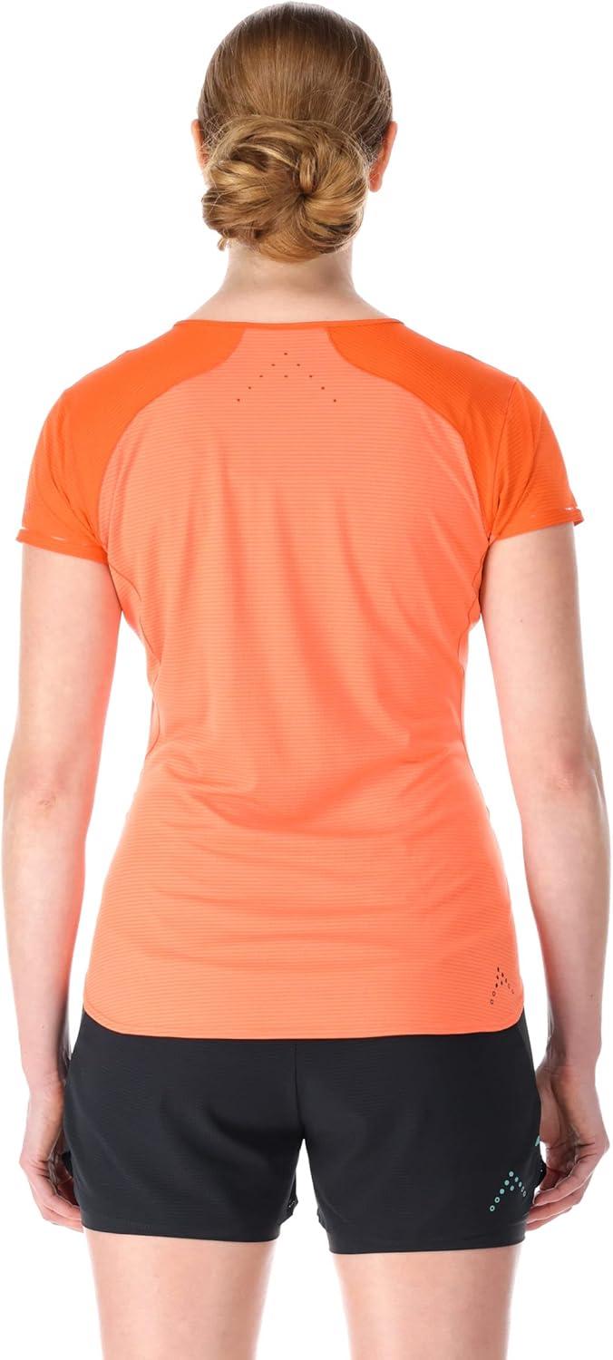 imageRab Womens Sonic Ultra Tee Shirt Lightweight QuickDrying TShirt for Hiking amp Trail RunningRed GrapefruitReef