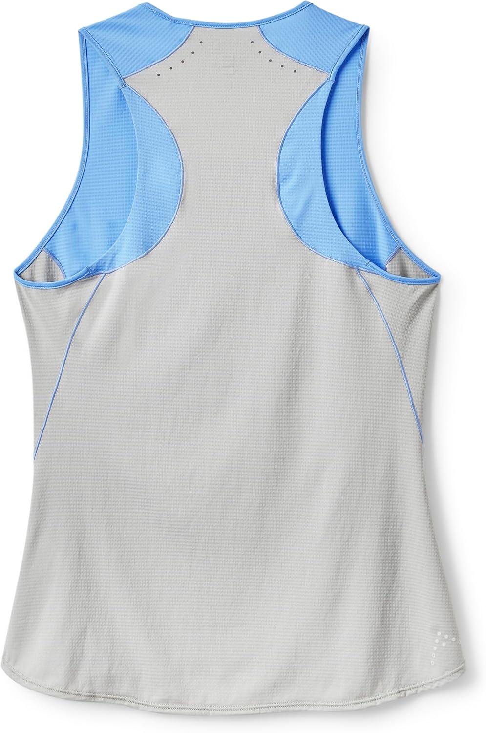 imageRab Womens Sonic Ultra Vest Lightweight QuickDrying Tank Top for Hiking amp Trail RunningBluebirdLight Zinc