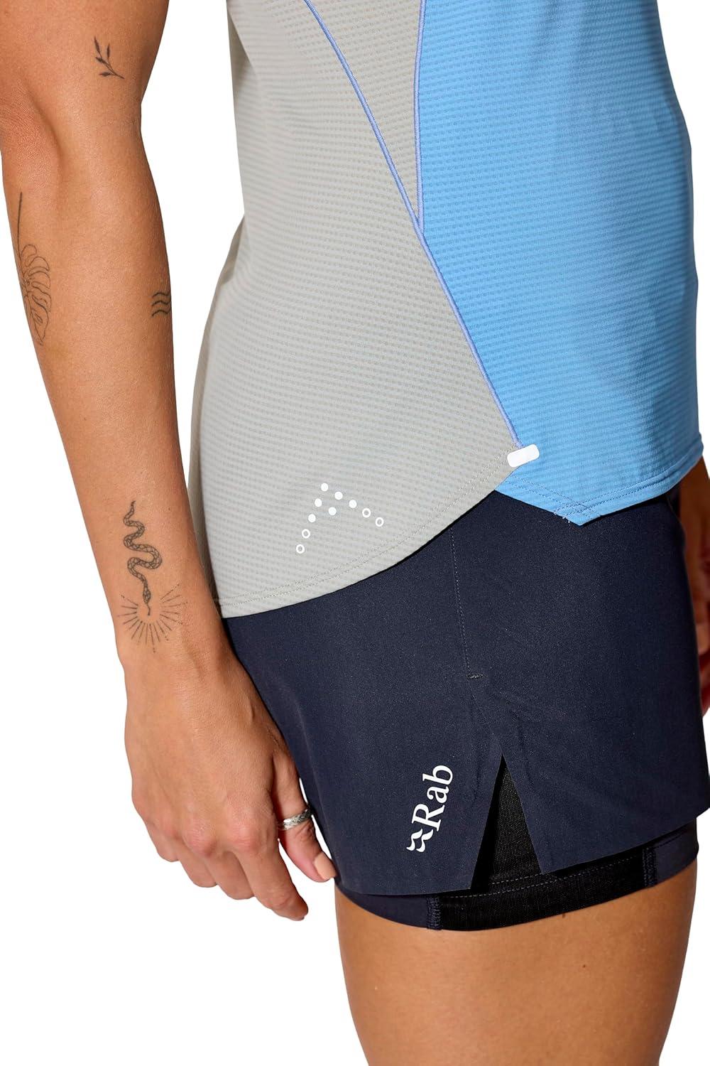 imageRab Womens Sonic Ultra Vest Lightweight QuickDrying Tank Top for Hiking amp Trail RunningBluebirdLight Zinc