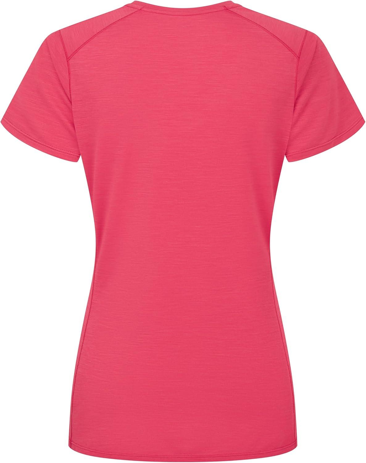 imageRab Womens Syncrino Base Tee Shirt ShortSleeve Merino Wool TShirt for Skiing Hiking amp ClimbingWatermelon
