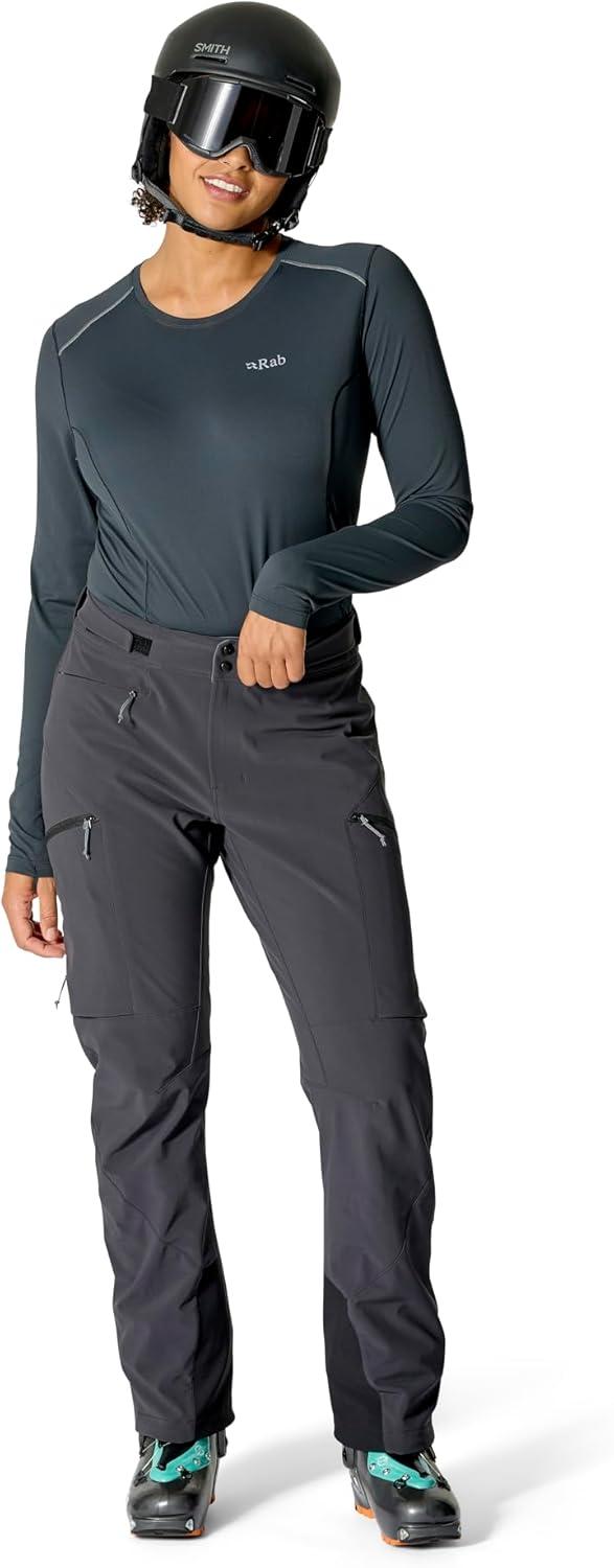 imageRab Womens Tour Plus Pants Lightweight Breathable Softshell Pant for Climbing amp SkiingBlack