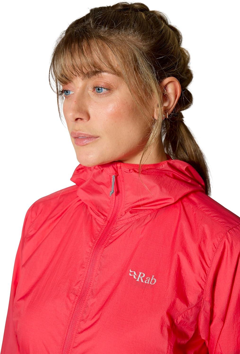 imageRab Womens Vital Hoody Ultralight Windproof Shell Jacket for Hiking Trail Running amp ClimbingHibiscus