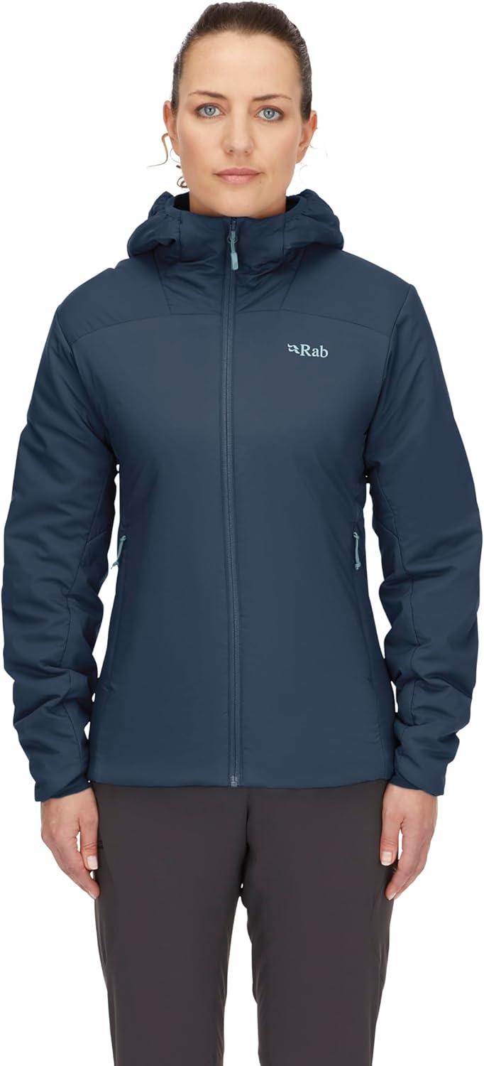 imageRab Womens Xenair Alpine Light Hooded Insulated Jacket for Hiking amp MountaineeringTempest Blue