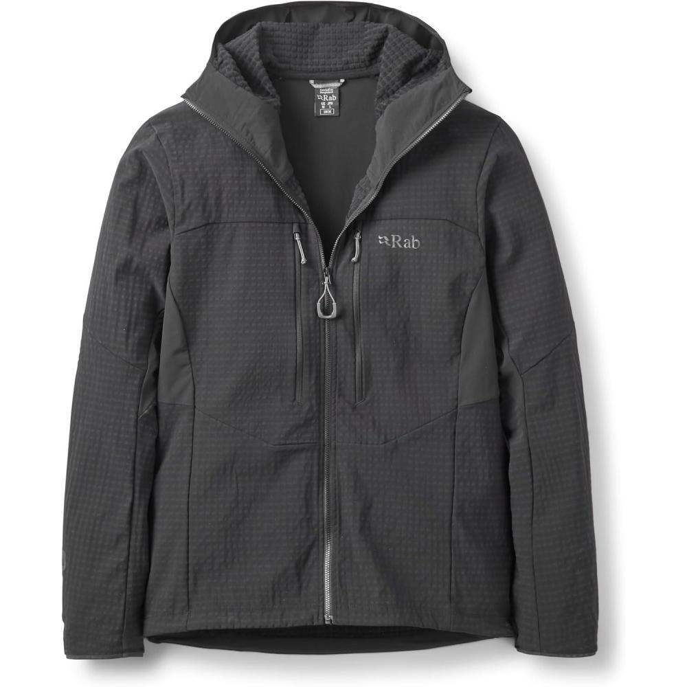 imageRab Mens Ascendor Pro Hoody Fleece Jacket for Climbing Skiing amp MountaineeringBlack