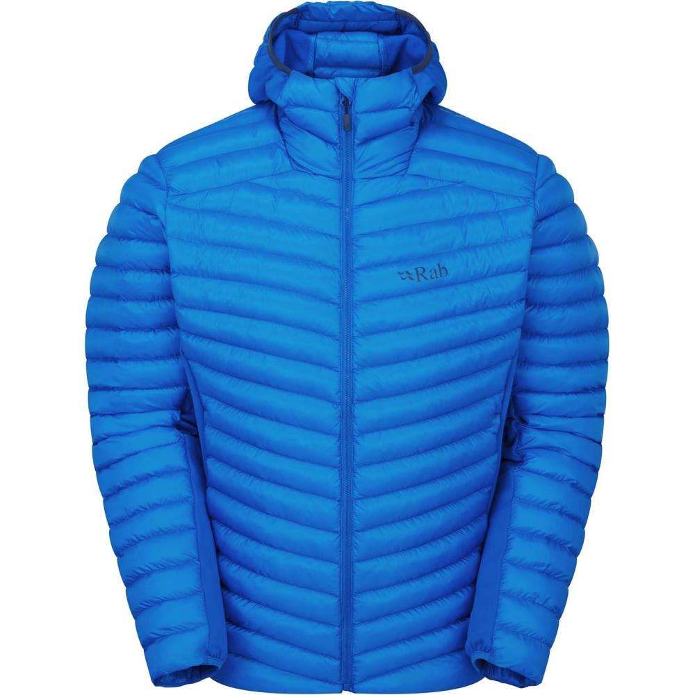 imageRab Mens Cirrus Flex Hoodie Jacket Lightweight Insulated Puffer Coat for HikingMaya Blue