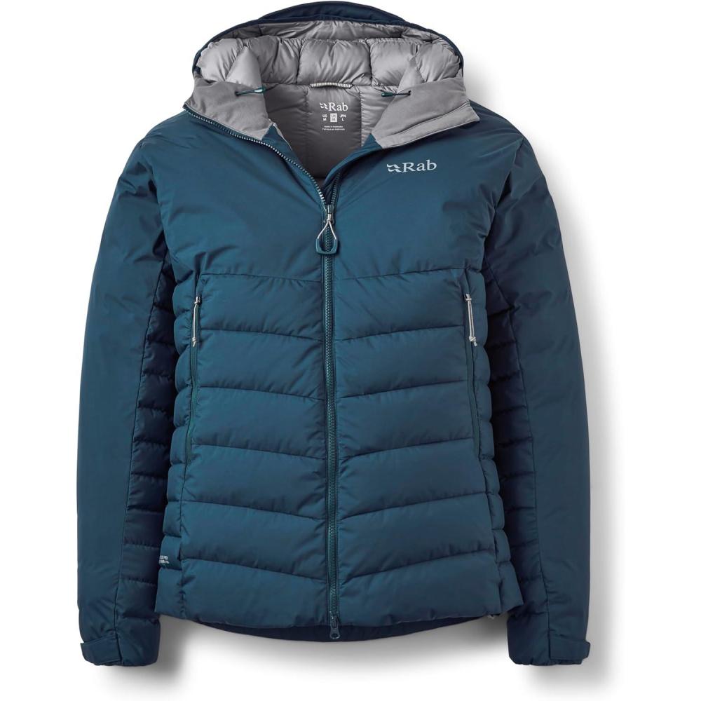 imageRab Mens Infinity Windstopper Hoody  GTX Windproof GoreTex Down Jacket for Climbing amp MountaineeringTempest Blue