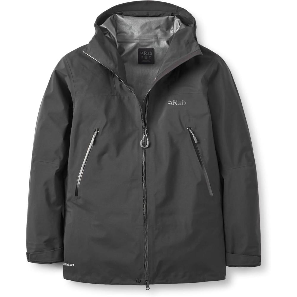 imageRab Mens Kangri GTX Jacket Waterproof Breathable Goretex Coat for Hiking Trekking amp MountaineeringBlack