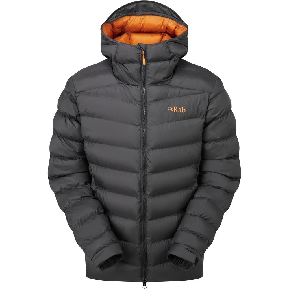 imageRab Mens Nebitron Pro Hooded Jacket Lightweight amp Insulated for Hiking amp MountainAnthracite