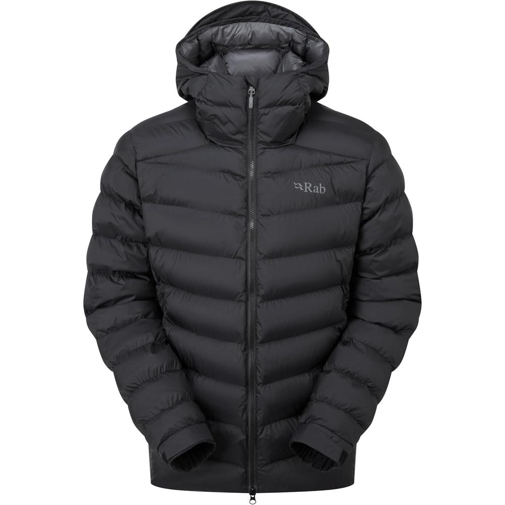 imageRab Mens Nebitron Pro Hooded Jacket Lightweight amp Insulated for Hiking amp MountainBlack