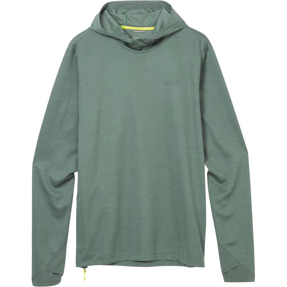 imageRab Mens Staden Hoody Lightweight Breathable Hooded Midlayer for Hiking amp ClimbingSage