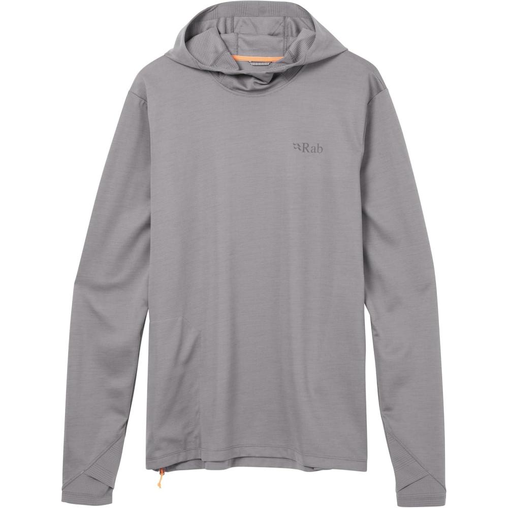 imageRab Mens Staden Hoody Lightweight Breathable Hooded Midlayer for Hiking amp ClimbingZinc