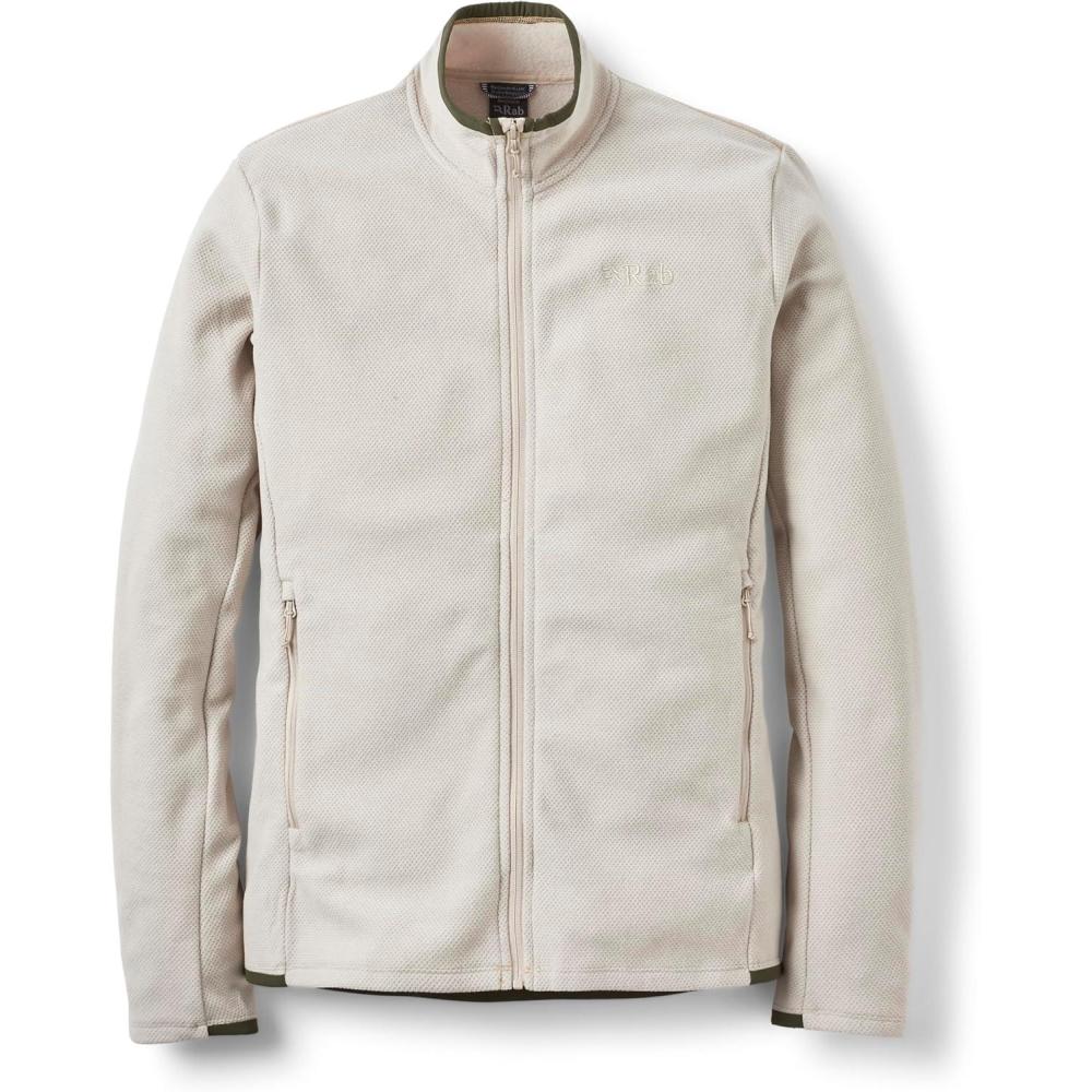 imageRab Mens Stavel Jacket  Warm Midweight Fleece Coat for Hiking Climbing amp SkiingPebble