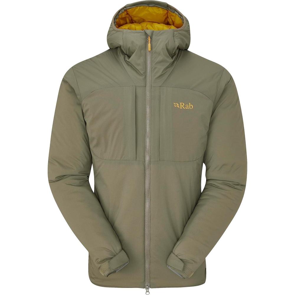 imageRab Mens Xenair Alpine Jacket Lightweight Insulated Coat For Hiking Skiing amp ClimbingLight Khaki