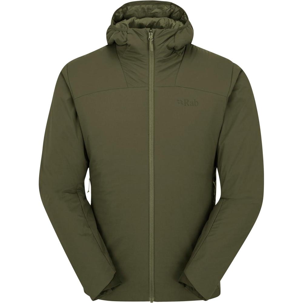 imageRab Mens Xenair Alpine Light Hooded Insulated Jacket for Hiking amp MountaineeringOlive Olive