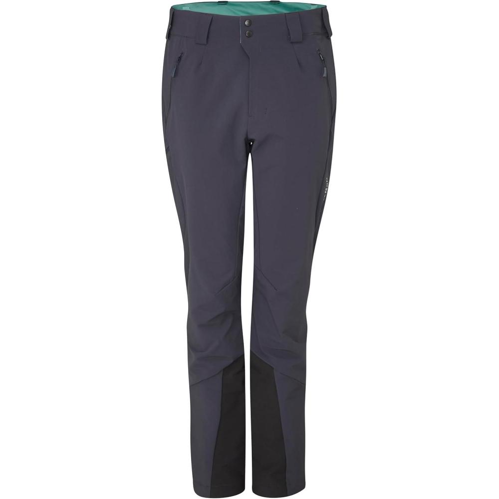 imageRab Womens Ascendor AS Pants  Midweight WaterResistant Softshell Pant for Hiking amp ClimbingEbony Eucalyptus
