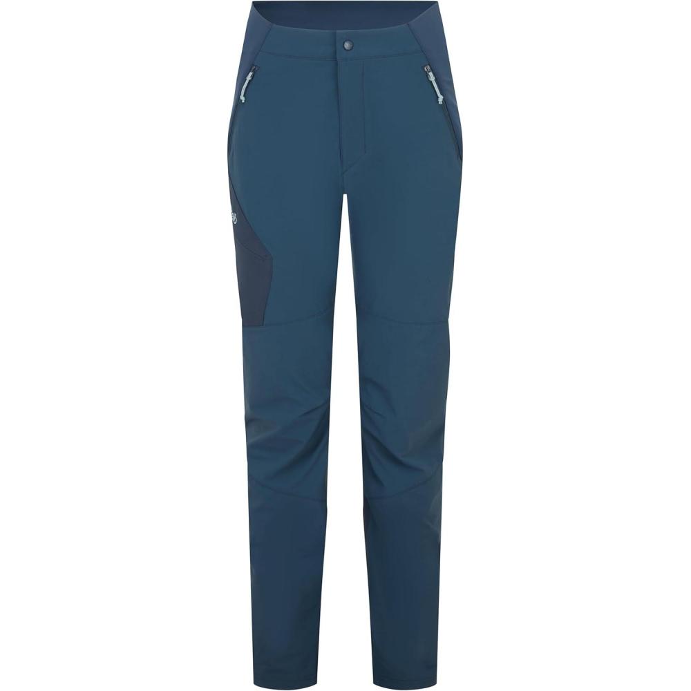 imageRab Womens Ascendor Pants  MidWeight WaterRepellent Softshell Pants for Climbing amp HikingTempest Blue