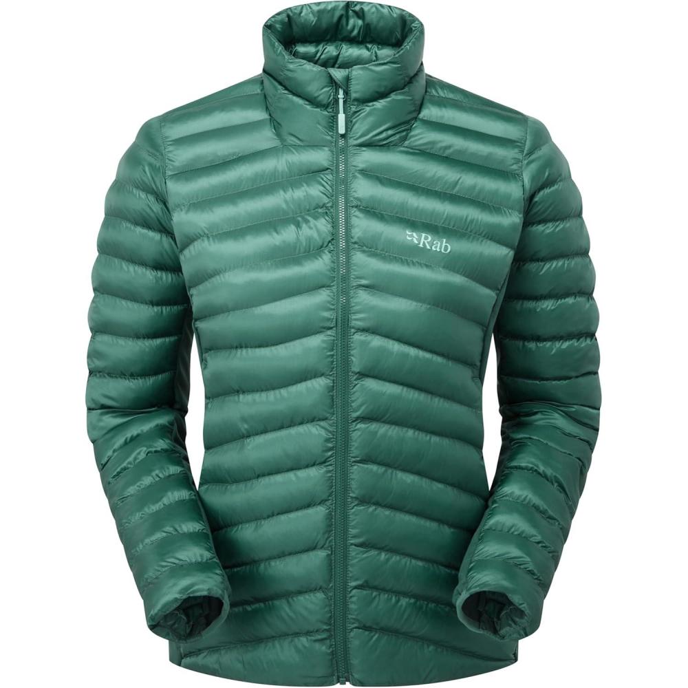 imageRab Womens Cirrus Flex Jacket Lightweight Insulated Puffy Coat for Hiking Skiing amp ClimbingEucalyptusGreen Slate